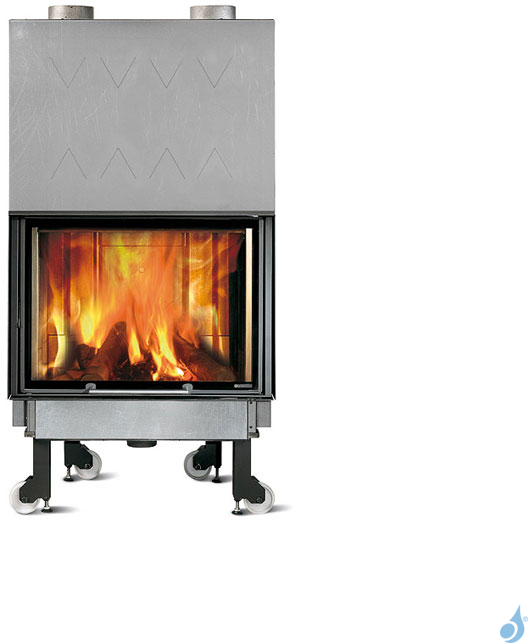 La Nordica Extraflame Monobloc à bois La Nordica Monoblocco Ghisa 750 Ironker Piano Puissance 13kW A