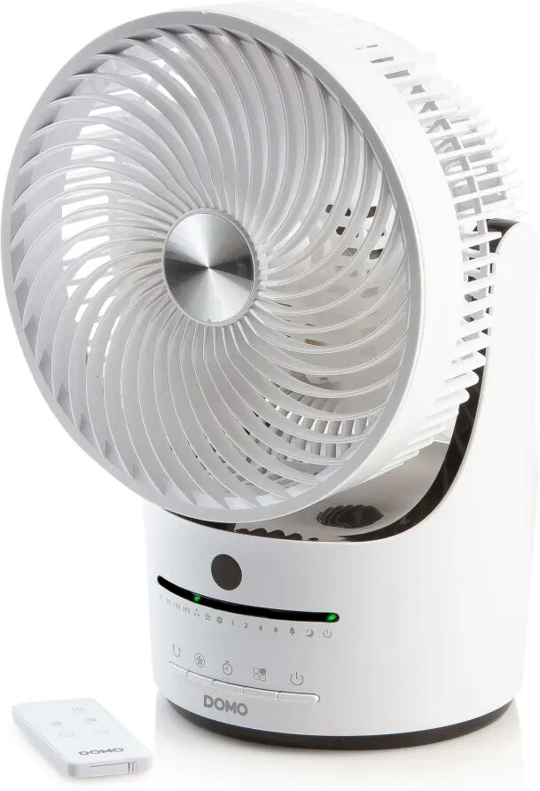 DOMO Ventilateur de table à télécommande 45 W Blanc