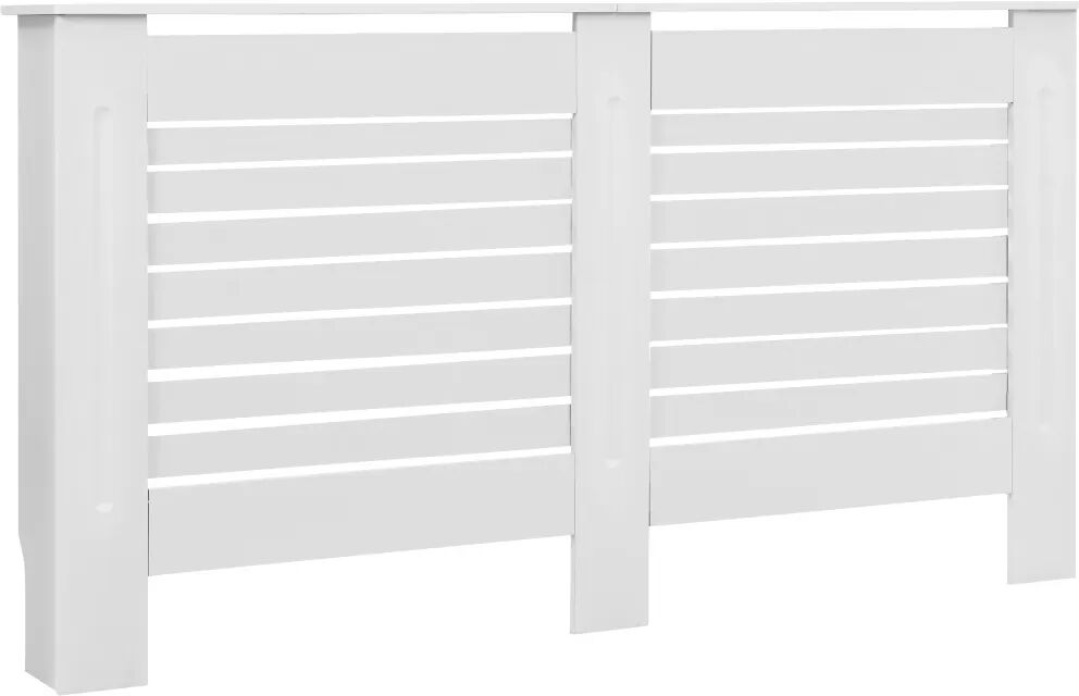 vidaXL Cache-radiateur Blanc 152x19x81,5 cm MDF