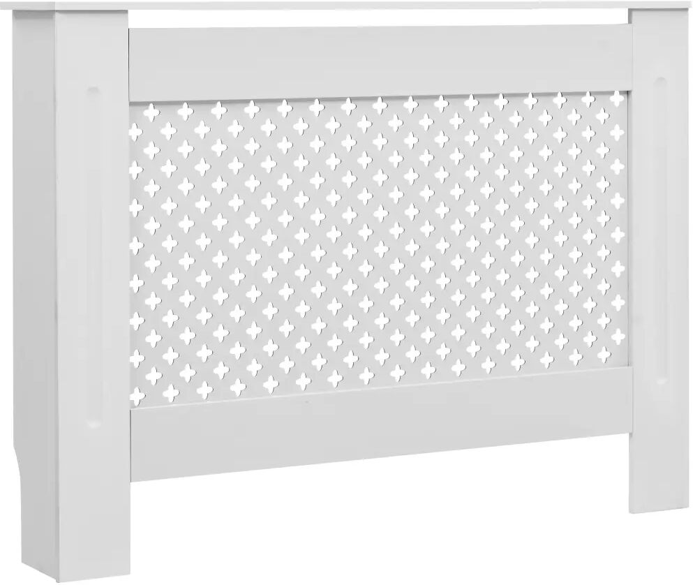 vidaXL Cache-radiateur Blanc 112x19x81,5 cm MDF