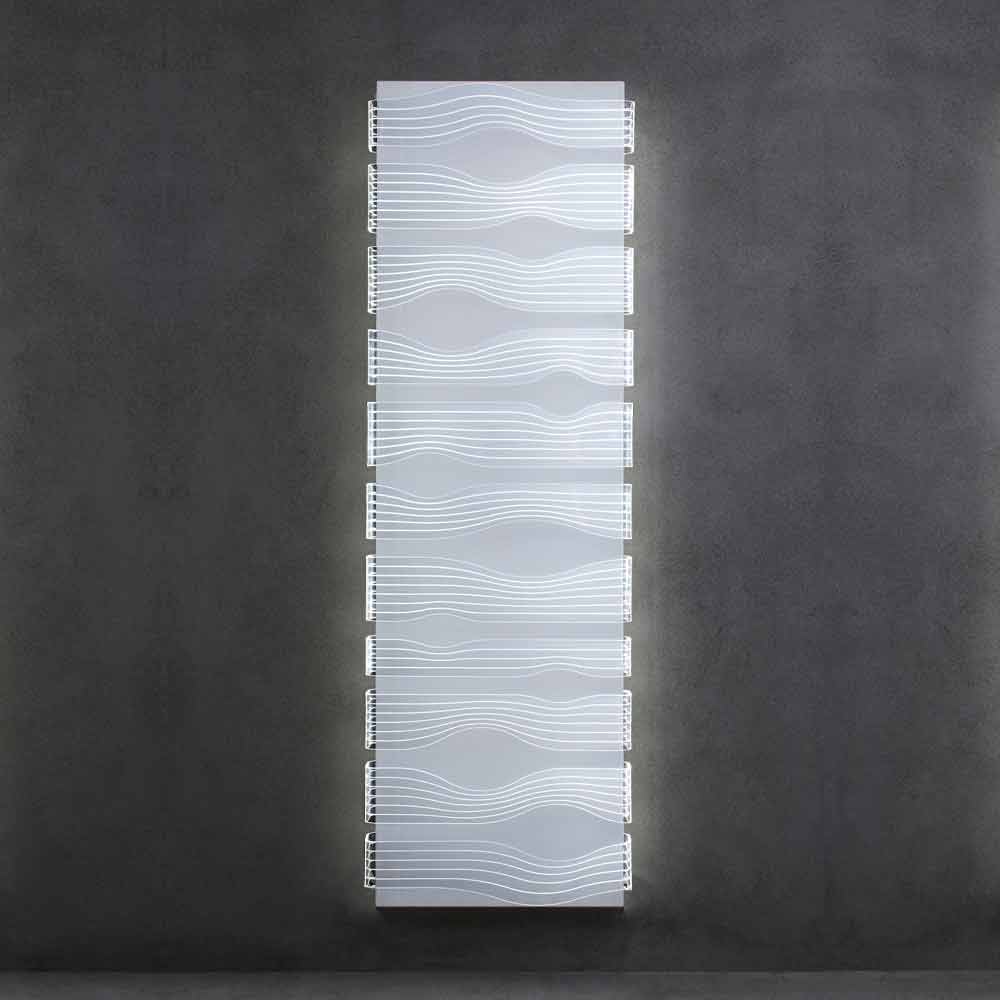 Viadurini Radiators Radiateur électrique design pour salon ou salle de bain avec LED 1000 W - Shine