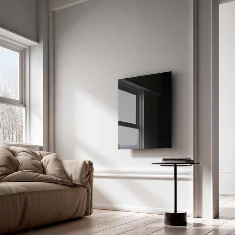 Viadurini Radiators Radiateur électrique infrarouge de design en verre noir Clear