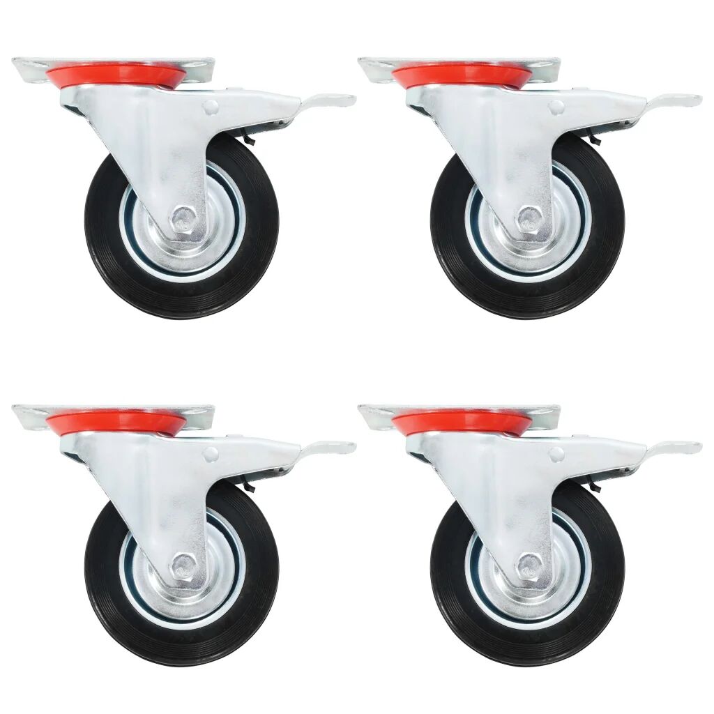 vidaXL 16 pcs Roulettes pivotantes 100 mm