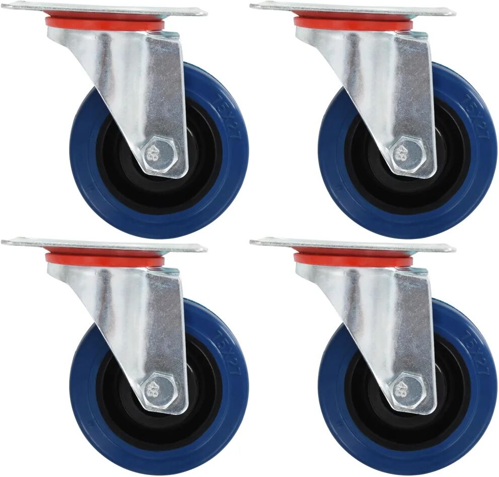 vidaXL 16 pcs Roulettes pivotantes 75 mm