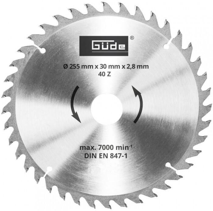 Guede Lame de scie carbure - 255 x 30 mm pour scie G55258 - G55173 - G55269