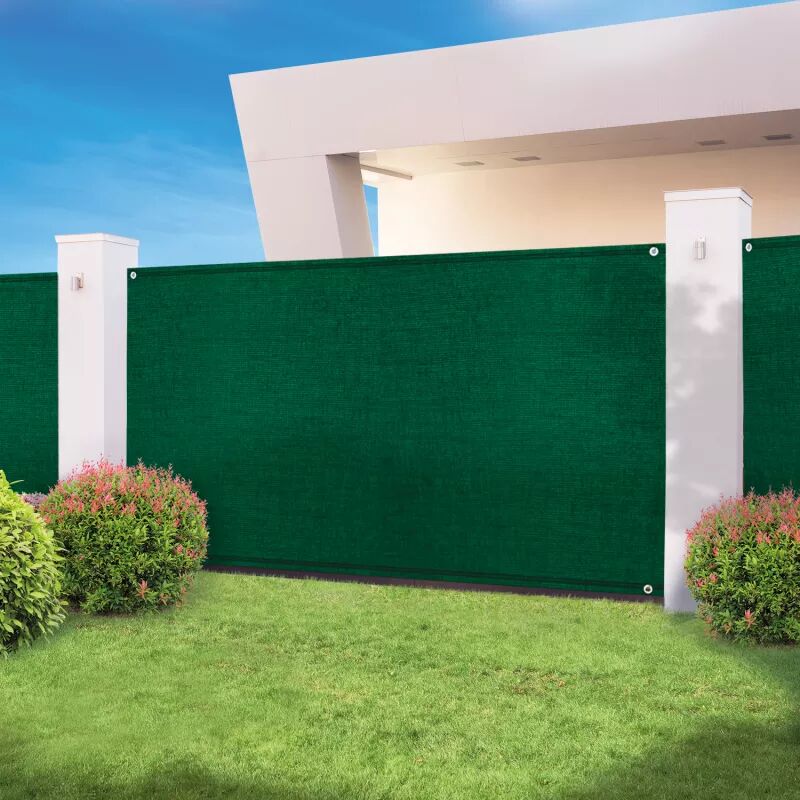 IDMarket Brise vue 1,2 m x 10 m vert occultant 300 g m²