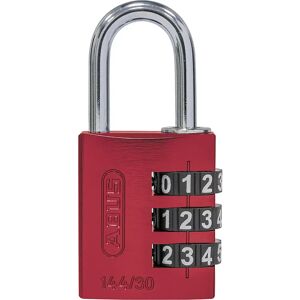 ABUS Zahlenschloss, Aluminium, 144/30 Lock-Tag, VE 6 Stk, rot