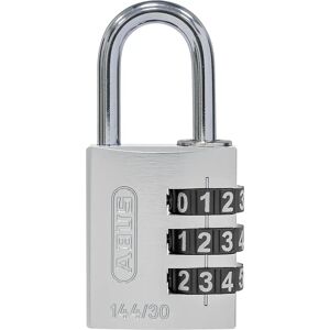 ABUS Zahlenschloss, Aluminium, 144/30 Lock-Tag, VE 6 Stk, silber