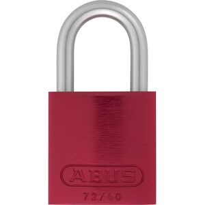 ABUS Vorhängeschloss, Aluminium, 72/40, VE 6 Stk, rot