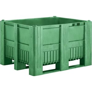 kaiserkraft Palettenbox, Volumen 610 l, grün, ab 10 Stk