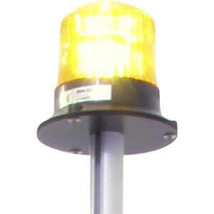 kaiserkraft LED-Rundumleuchte, Kunststoff, schwarz, rot