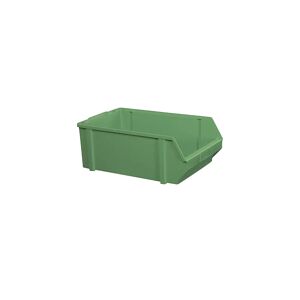 kaiserkraft Sichtlagerkasten aus Polystyrol, Länge 500 mm, BxH 303 x 180 mm, VE 5 Stk, grün