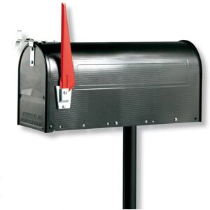 Burgwächter U.S. Mailbox mit schwenkbarer Fahne, schwarz