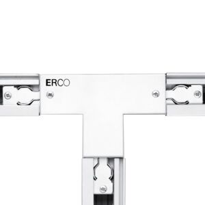 ERCO 3-Phasen-T-Verbinder Schutzl. rechts, weiß