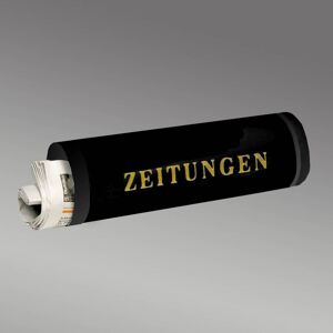 Burgwächter Schwarze Zeitungsrolle 800 mit Schriftzug