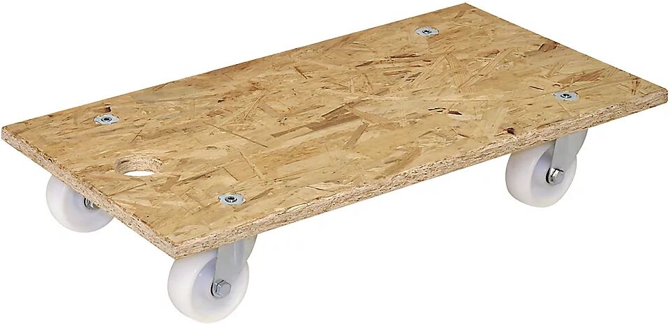 Transportroller aus OSB-Platte, VE 2 Stk rechteckig LxBxH 575 x 300 x 110 mm