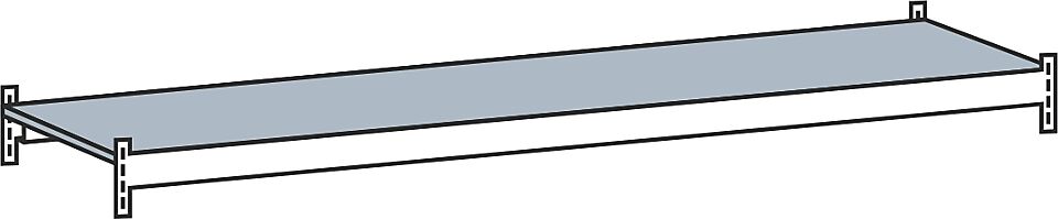 SCHULTE Zusatzebene mit Stahlboden Spannweite 2000 mm Tiefe 500 mm