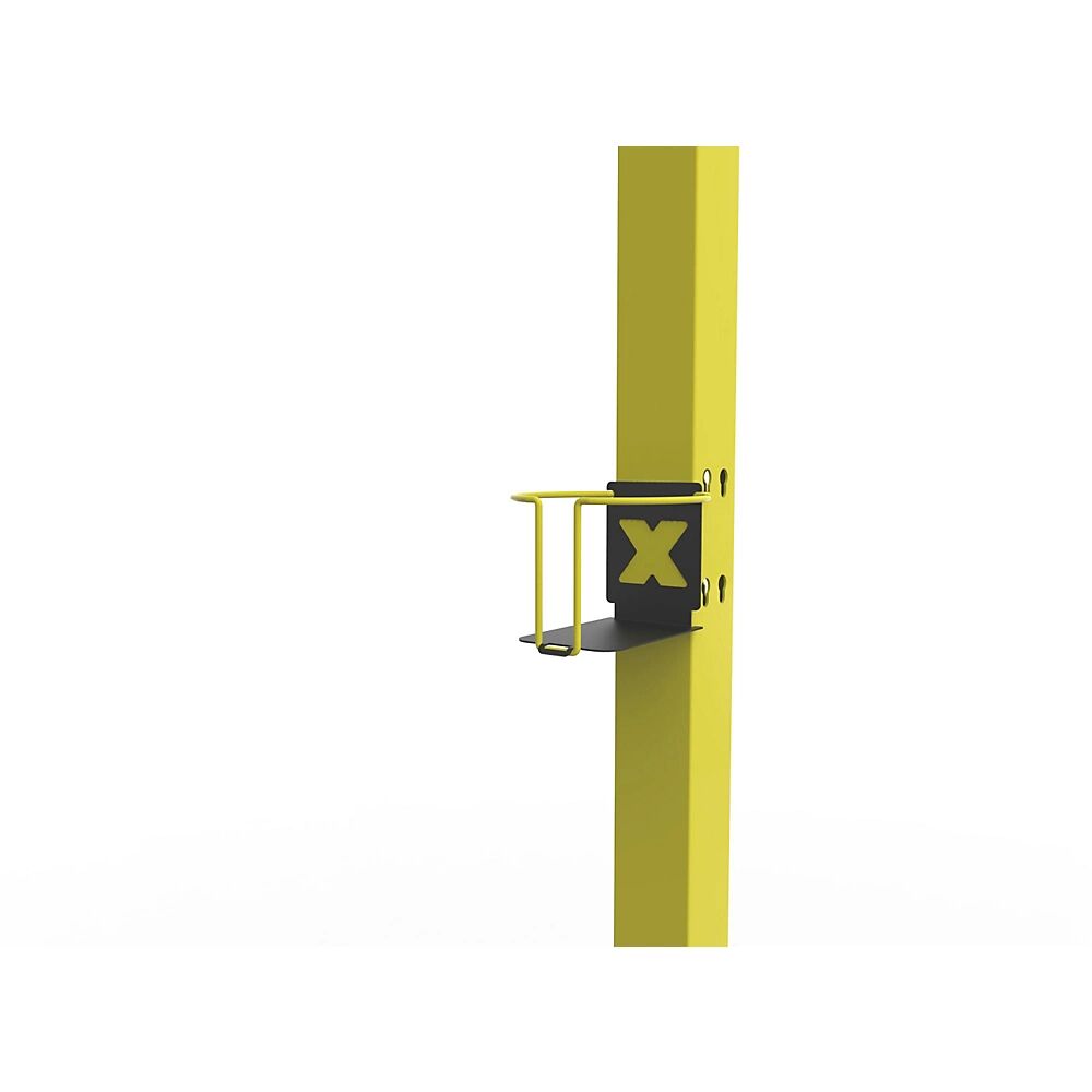 Axelent Tassenhalter X-CUP für X-GUARD-Bodenstütze schwarz / gelb