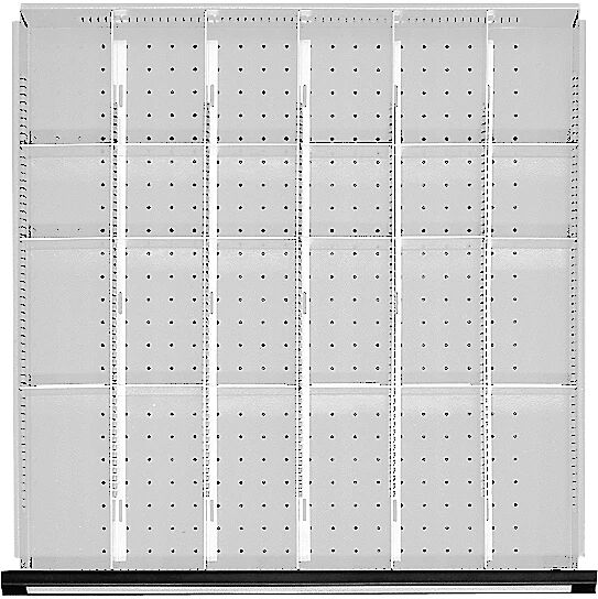 ANKE Einteilungssatz für Schubladen-BxT 600 x 600 mm ⅙-Teilung für Fronthöhe 60 mm