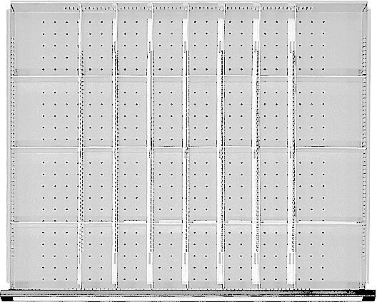 ANKE Einteilungssatz für Schubladen-BxT 750 x 600 mm ⅛-Teilung für Fronthöhe 60 mm