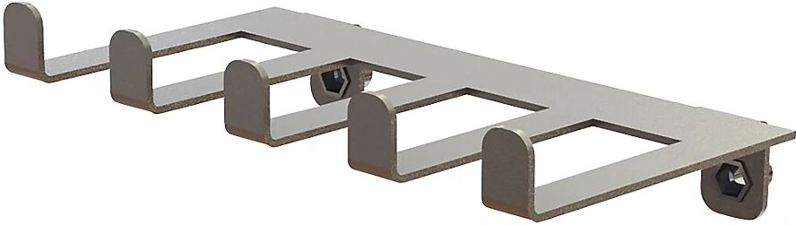 Edelstahl-Werkzeughalterkamm für Edelstahl-Lochwand LxBxH 130 x 75 x 35 mm