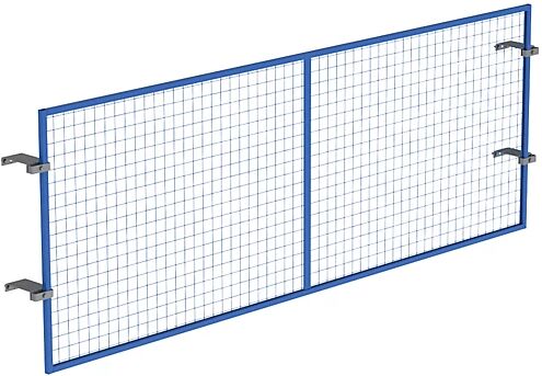 EUROKRAFTpro Gitterrückwand, blau Höhe 1000 mm für Trägerlänge 2700 mm