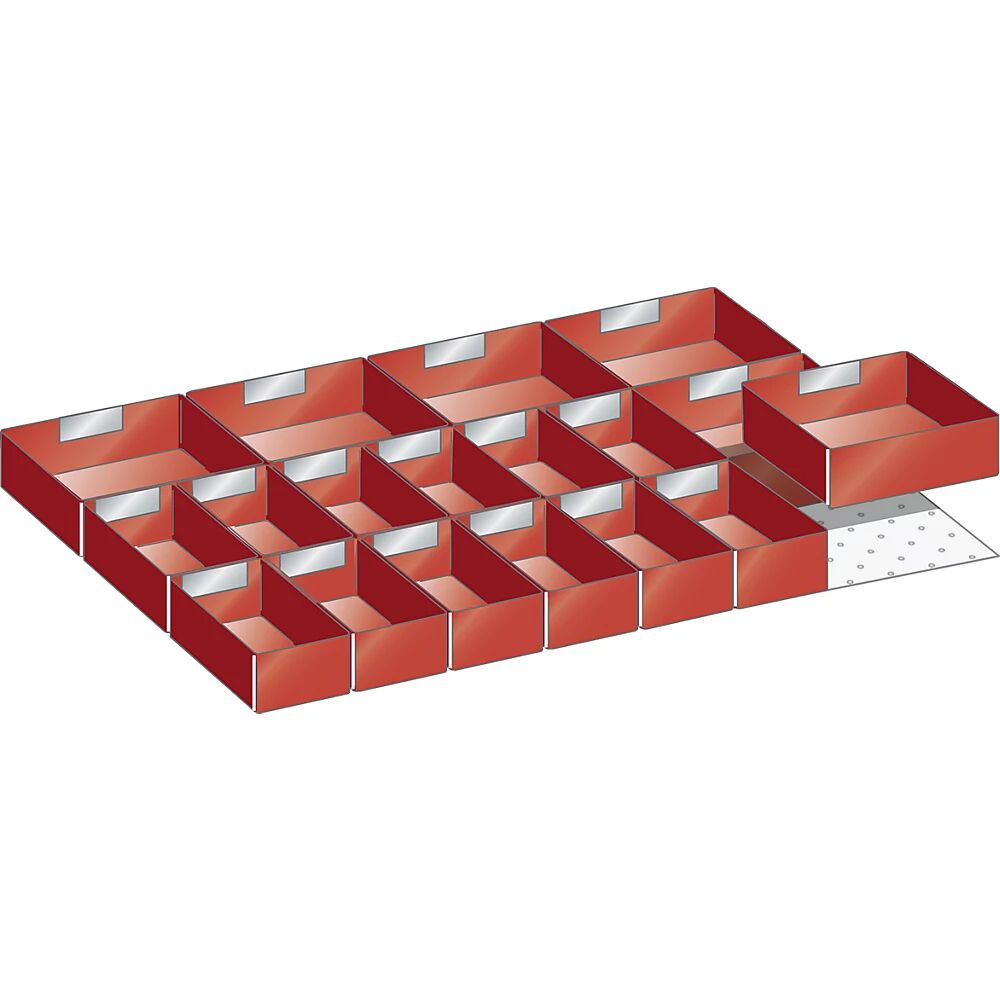 LISTA Kunststoffeinsatzkasten für Schrankmaße 564 x 725 mm für Schubladenhöhe 50 mm