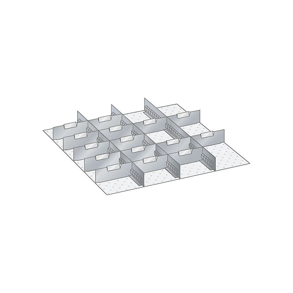 LISTA Trennwand für Schrankmaße 717 x 725 mm für Schubladenhöhe 75 mm