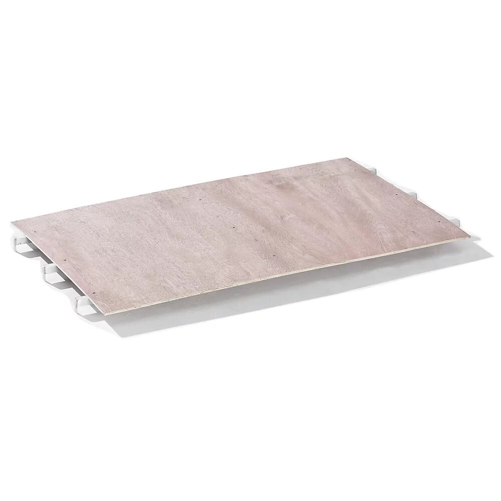 Etagenboden für Rollbehälter Aluprofil mit Sperrholzabdeckung für Breite 1200 mm