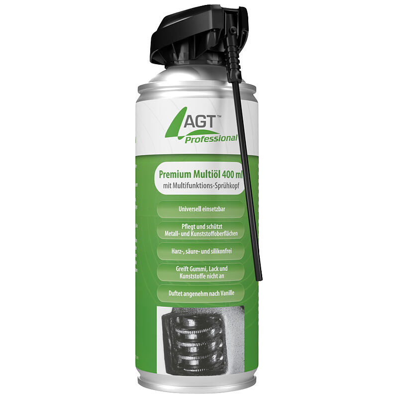 AGT Professional Premium-Multiöl mit Multifunktions-Sprühkopf, 400 ml