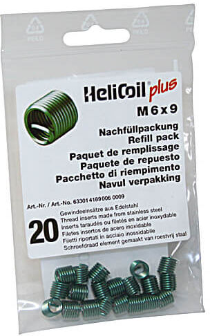 HELICOIL Nachfüllpackung plus Gewindeeinsätze M 6