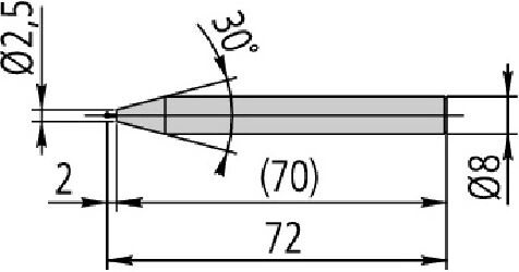 MITUTOYO Kuličkový měřicí dotek (souosé provedení) O1mm, délka 72mm