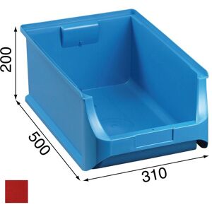 Allit Sichtlagerkästen PLUS 5, 310 x 500 x 200 mm, rot, 6 Stk.