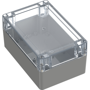 BOX4U 6U07151008139 - Industriegehäuse, 150 x 100 x 75mm, IP66/IP68, lichtgrau