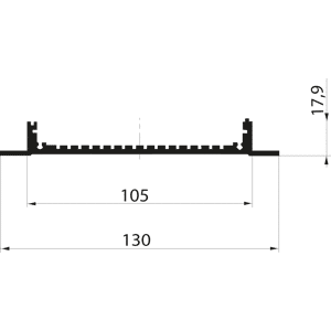 Fischer Elektronik KOL 1/100 ME - Gehäusedeckel für KO-Gehäuse, 100 x 130 x 17,9 mm