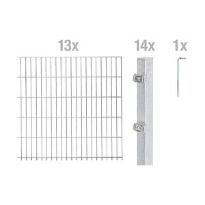 GAH ALBERTS Alberts Doppelstabmatten-Grundset 26 m 200 x 160 cm 6/5/6 feuerverzinkt