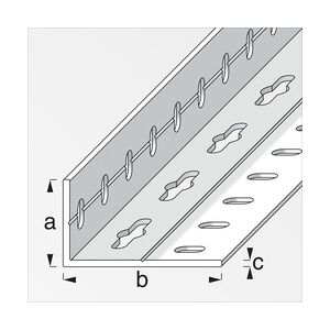 alfer Winkel 2.5 m, 23.5 x 43.5 mm Aluminium roh blank