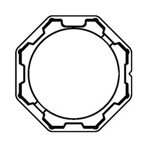 Rademacher Adapter/Mitnehmer für RTS/RTC/RTB Medium M(45 mm Motordurchmesser) Motore für 70er-Achtkantwelle