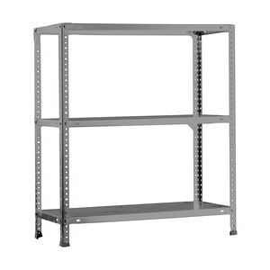 SimonRack Advantage Metallregal mit 3 Böden und Schrauben. Farbe GRAU 900x1100x400 mm