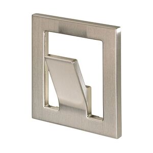 Hettich Garderobenhaken 1 Haken 6,0 x 7,0 x 2,0 cm Edelstahl-Optik