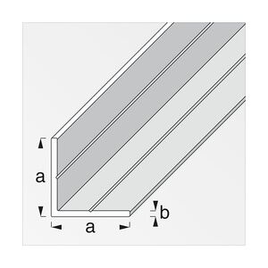 alfer Winkel 1 m, 35.5 x 2.4 mm Aluminium roh blank