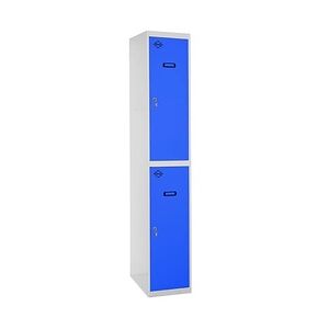 SimonRack Metallschrank 2 Türen GRUNDMODUL Zerlegt GRAU/BLAU 1800x300x500 mm (Höhe x Länge x Breite)