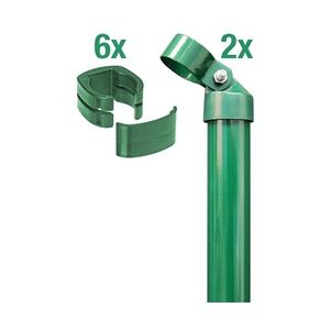 GAH ALBERTS Alberts Komplettset Zauneck-Set für Fix-Clip Pro® 81 cm zE grün