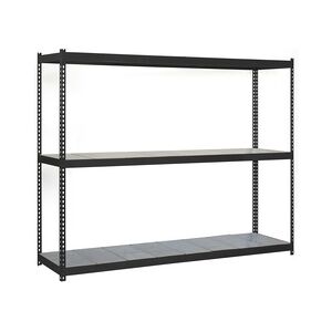 SimonRack Metallregal ohne Schrauben mit Simonforte -Metallschalen 3 Regale. Anthrazitfarbe/Galva 1500x1500x600 mm