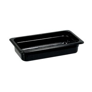 Stalgast Gastronormbehälter Serie Premium, schwarz, Polycarbonat, GN 1/3 (65 mm)