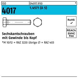 BUFAB Sechskantschraube iso 4017 vg m 20 x 50 a 5