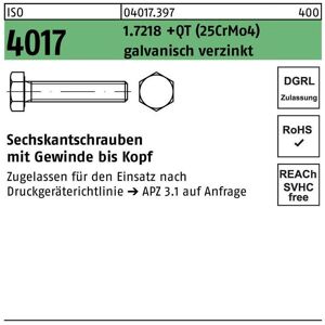 BUFAB Sechskantschraube ISO 4017 VG M 30 x 120 1.7218 +QT (25CrMo4) galvanisch verzinkt