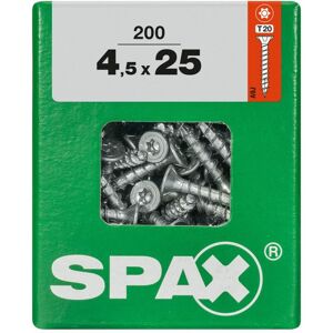 Spax - Universalschrauben 4.5 x 25 mm tx 20 - 200 Stk. Holzschrauben