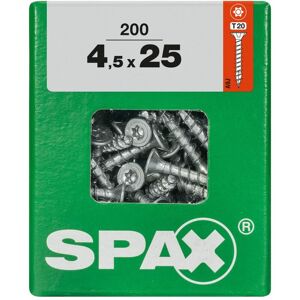 Universalschrauben 4.5 x 25 mm tx 20 - 200 Stk. Holzschrauben - Spax