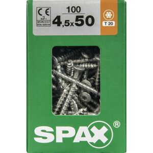 Spax - Universalschrauben 4.5 x 50 mm tx 20 - 100 Stk. Holzschrauben